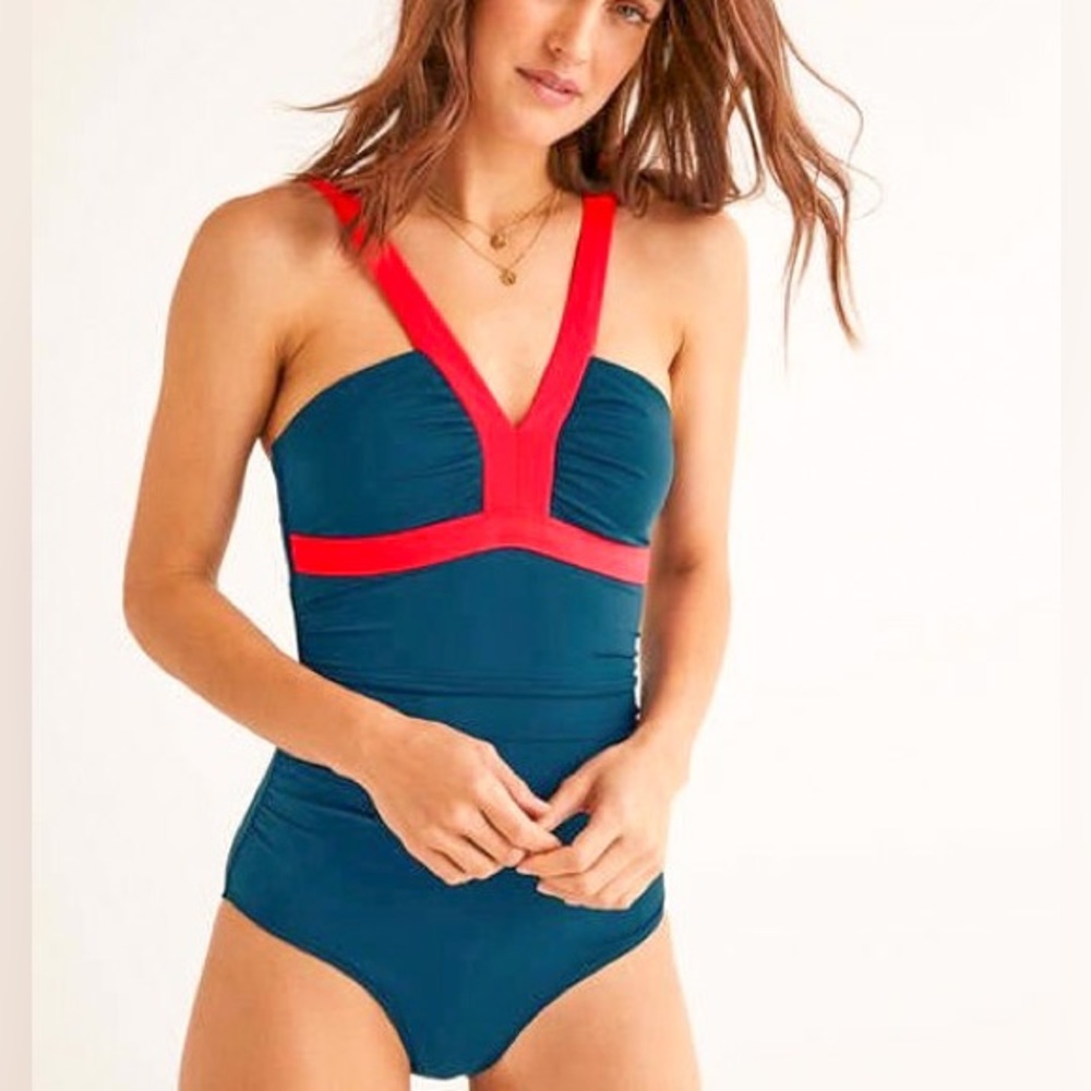 Boden Corscia V-Neck Swimsuit | Size 4